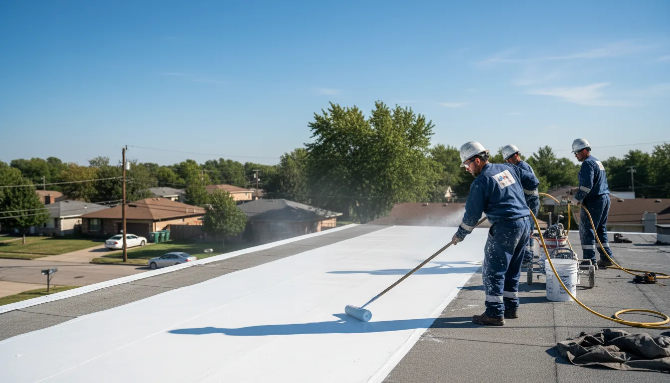 Commercial roof coating in Hancock, IA near me
